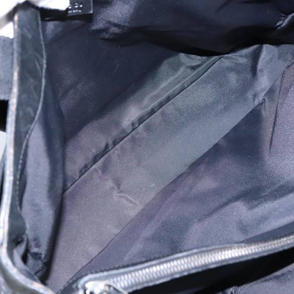 GUCCI GG Canvas Guccissima Tote Bag Leather Black Silver 161770 Auth bs19401 - Picture 11 of 16